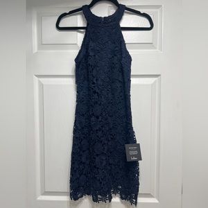 Navy Blue Mini Dress